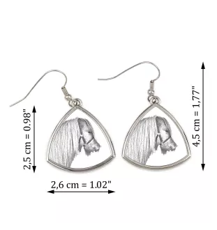 Poney Shetland - boucles d'oreilles avec un cheval, boucles d'oreilles pendantes avec une image, bijoux personnalisés avec l'impression de la marque Art-Dog