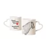 Shetland Pony - cup with a dog, adorable cup with a heart-shaped handle, universal gift from the Art-Dog brand