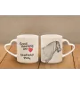 Shetland Pony - cup with a dog, adorable cup with a heart-shaped handle, universal gift from the Art-Dog brand