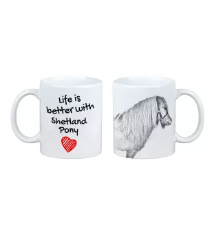 Poney Shetland - tasse avec un cheval, tasse avec une photo, cadeau personnalisé de la marque Art-Dog