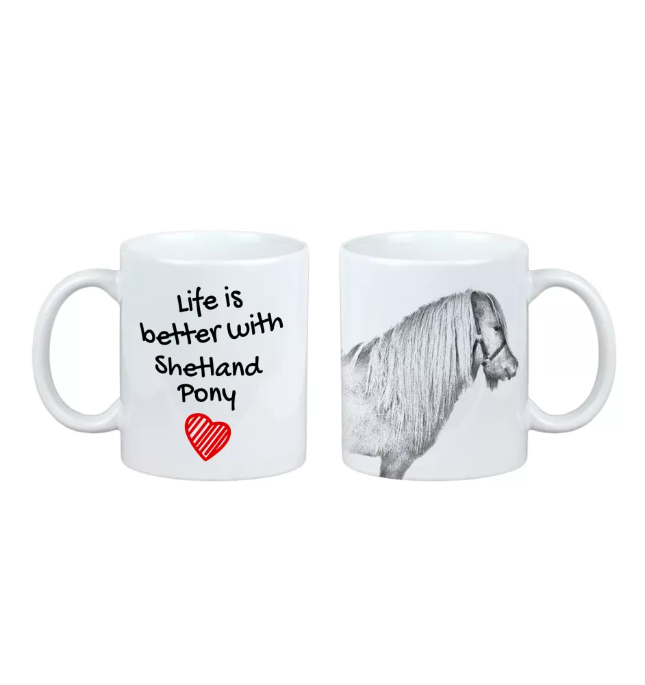 Poney Shetland - tasse avec un cheval, tasse avec une photo, cadeau personnalisé de la marque Art-Dog