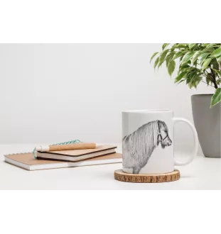 Poney Shetland - tasse avec un cheval, tasse avec une photo, cadeau personnalisé de la marque Art-Dog
