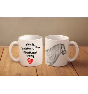 Shetlandpony - Tasse mit Pferd, Tasse mit Bild, personalisiertes Geschenk der Marke Art-Dog
