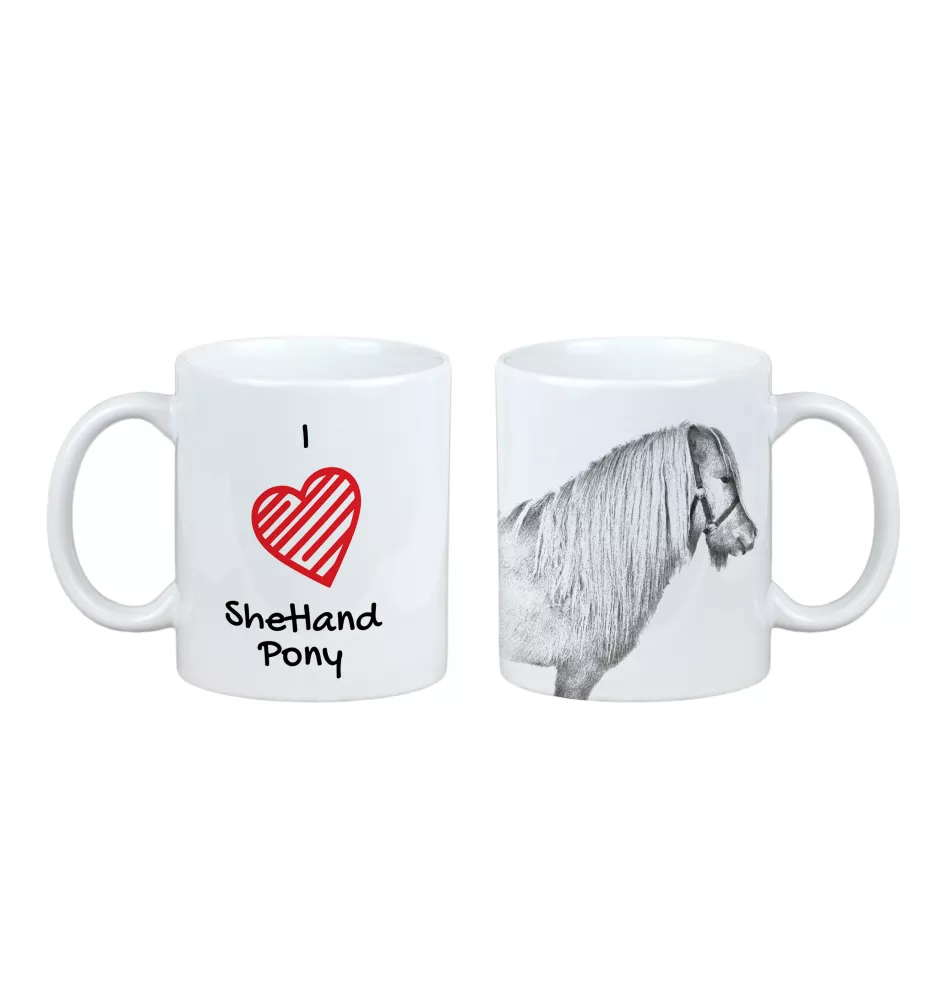 Shetland Pony - cup with a horse, cute cup with graphics, a gift with your photo from the Art-Dog brand