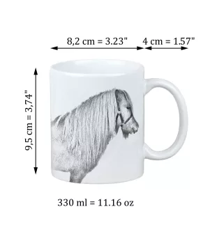 Shetlandpony - Tasse mit Pferd, niedliche Tasse mit Grafik, Geschenk mit Ihrem Foto von der Marke Art-Dog