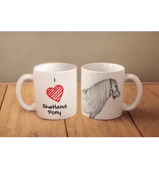 Shetland Pony - cup with a horse, cute cup with graphics, a gift with your photo from the Art-Dog brand