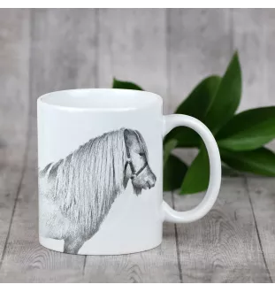 Poney Shetland - tasse avec un cheval, une tasse joyeuse pour les amoureux des chiens, un cadeau personnalisé de la marque Art-Dog