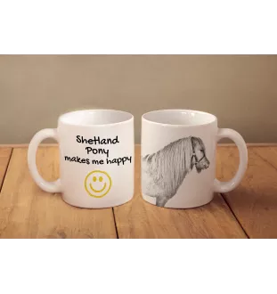 Shetland Pony - cup with a horse, a cheerful cup for a dog lover, a personalized gift from the Art-Dog brand