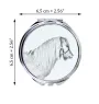Shetland Pony - pocket mirror with a horse, personalized mirror for a purse, compact mirror with Art-Dog brand print
