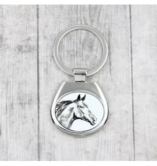 Zweibrücker - porte-clés avec un cheval, porte-clés imprimé, breloque personnalisée de la marque Art-Dog