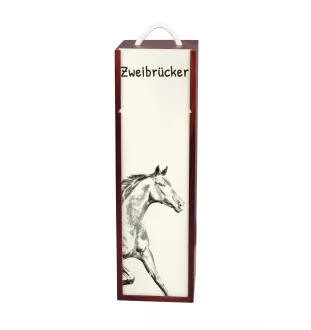 Zweibrücker - Weinkiste mit Pferd, Alkoholkiste mit Grafik, personalisierte Geschenkbox der Marke Art-Dog