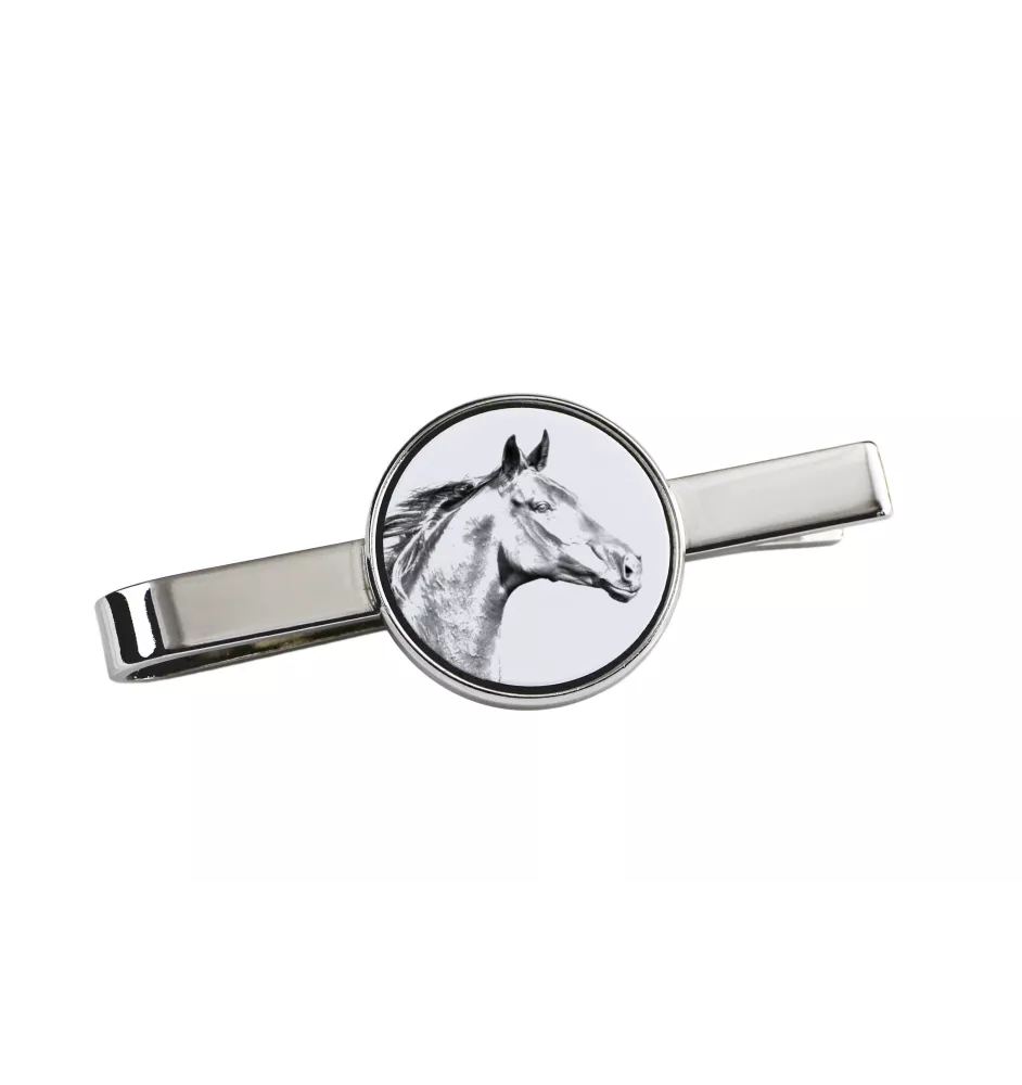Zweibrücker - tie clip with a horse, personalized tie clip, a unique gift for a man from the Art-Dog brand