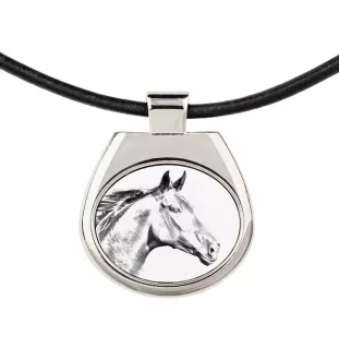 Zweibrücker - horse necklace, personalized pendant with a photo, unique necklace for women and men by Art-Dog brand