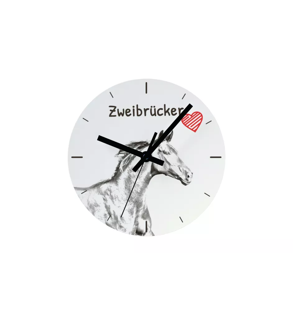 Zweibrücker - horloge murale avec cheval, horloge de table avec impression, décoration personnalisée de la maison de la marque Art-Dog