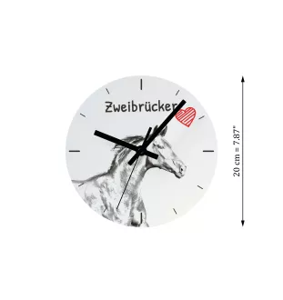 Zweibrücker zegar ze zdjęciem konia Art-Dog