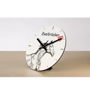 Zweibrücker - horloge murale avec cheval, horloge de table avec impression, décoration personnalisée de la maison de la marque Art-Dog