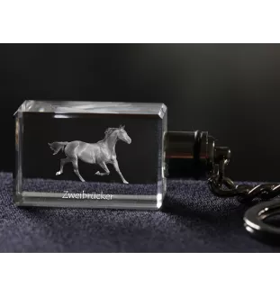 Zweibrücker - Pendentif en cristal avec photo de cheval, pendentif lumineux, cadeau unique de la marque Art-Dog