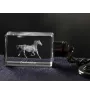 Zweibrücker - Crystal pendant with photo of a horse, illuminated pendant, unique gift by Art-Dog brand