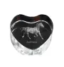 Zweibrücker - a photo of a horse in crystal, a crystal heart, a unique frame with a photo from the Art-Dog brand