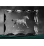Zweibrücker - crystal with a picture of a horse, glass statuette with a picture, unique frame with a picture from Art-Dog brand