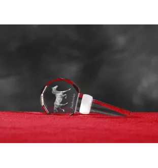 Zweibrücker - Bouchon de bouteille en cristal avec cheval, bouchon de vin unique avec photo, cadeau personnalisé pour sommelier par la marque Art-Dog