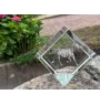 Zweibrücker - un cube de cristal avec une photo de cheval, une photo de cheval dans le cristal, un presse-papiers cubique de la marque Art-Dog