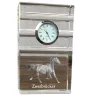 Zweibrücker - horloge en verre avec photo, photo de cheval dans un cristal, horloge de bureau personnalisée de la marque Art-Dog