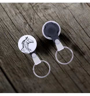 Zweibrücker - ein einzigartiger Schlüsselanhänger mit einem Pferdebild, handgefertigtes Produkt, leicht und handlich, Anhänger der Marke Art-Dog