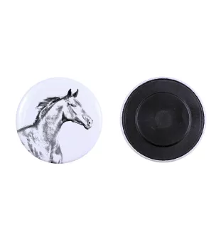 Zweibrücker - magnet with a horse, a unique imprint of the Art-Dog horse brand