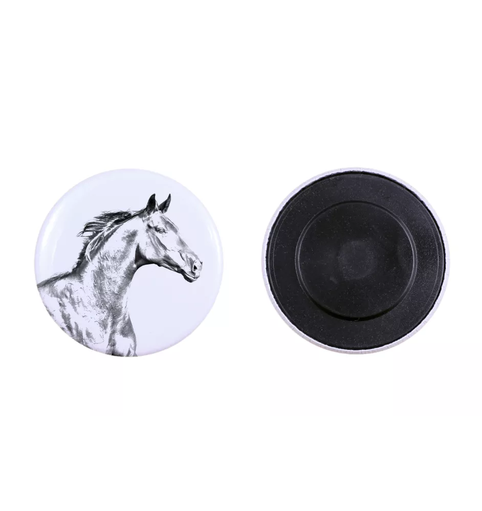 Zweibrücker - magnet with a horse, a unique imprint of the Art-Dog horse brand
