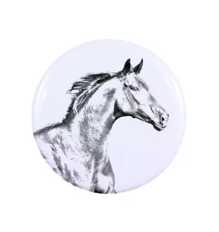 Zweibrücker - magnet with a horse, a unique imprint of the Art-Dog horse brand