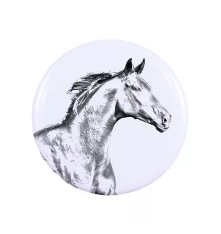 Zweibrücker - magnet with a horse, a unique imprint of the Art-Dog horse brand