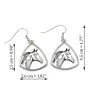 Zweibrücker - boucles d'oreilles avec un cheval, boucles d'oreilles pendantes avec une image, bijoux personnalisés avec l'impression de la marque Art-Dog