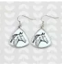 Zweibrücker - Pferdeohrringe, hängende Ohrringe mit einem Bild, personalisierter Schmuck mit dem Aufdruck der Marke Art-Dog