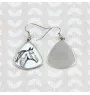 Zweibrücker - Pferdeohrringe, hängende Ohrringe mit einem Bild, personalisierter Schmuck mit dem Aufdruck der Marke Art-Dog