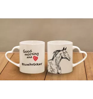 Zweibrücker - tasse avec chien, une tasse adorable avec une anse en forme de cœur, un cadeau universel de la marque Art-Dog
