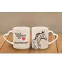 Zweibrücker - cup with a dog, adorable cup with a heart-shaped handle, universal gift from the Art-Dog brand
