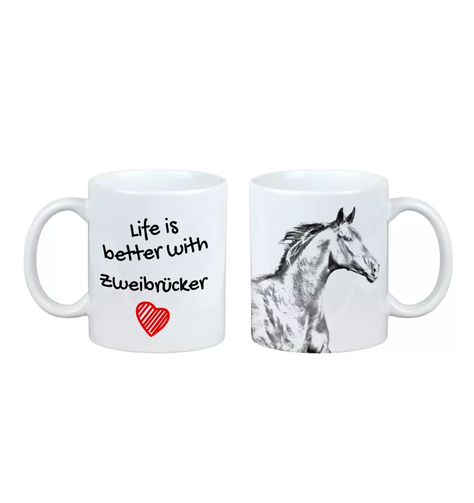 Zweibrücker - Tasse mit Pferd, Tasse mit Bild, personalisiertes Geschenk der Marke Art-Dog