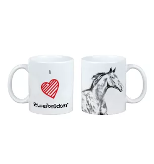 Zweibrücker - tasse avec un cheval, une tasse charmante avec une illustration, un cadeau avec votre photo de la marque Art-Dog