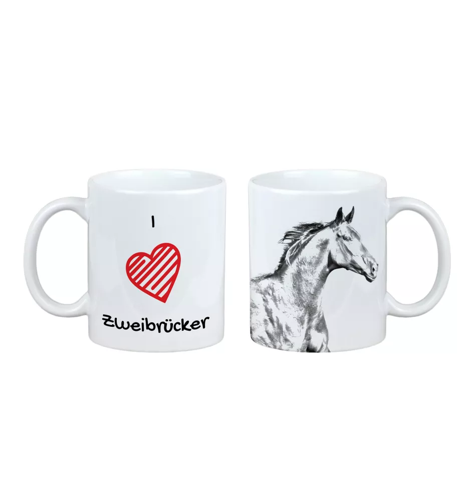 Zweibrücker - Tasse mit Pferd, niedliche Tasse mit Grafik, Geschenk mit Ihrem Foto von der Marke Art-Dog