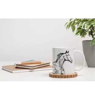 Zweibrücker - tasse avec un cheval, une tasse charmante avec une illustration, un cadeau avec votre photo de la marque Art-Dog