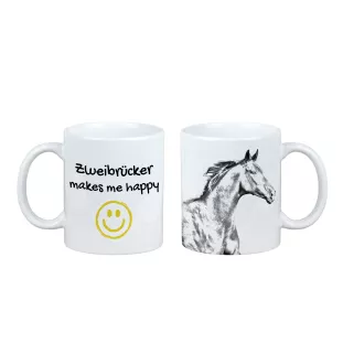 Zweibrücker - cup with a horse, a cheerful cup for a dog lover, a personalized gift from the Art-Dog brand