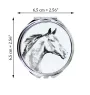 Zweibrücker - miroir de poche avec cheval, miroir personnalisé pour sac à main, miroir compact avec impression de la marque Art-Dog