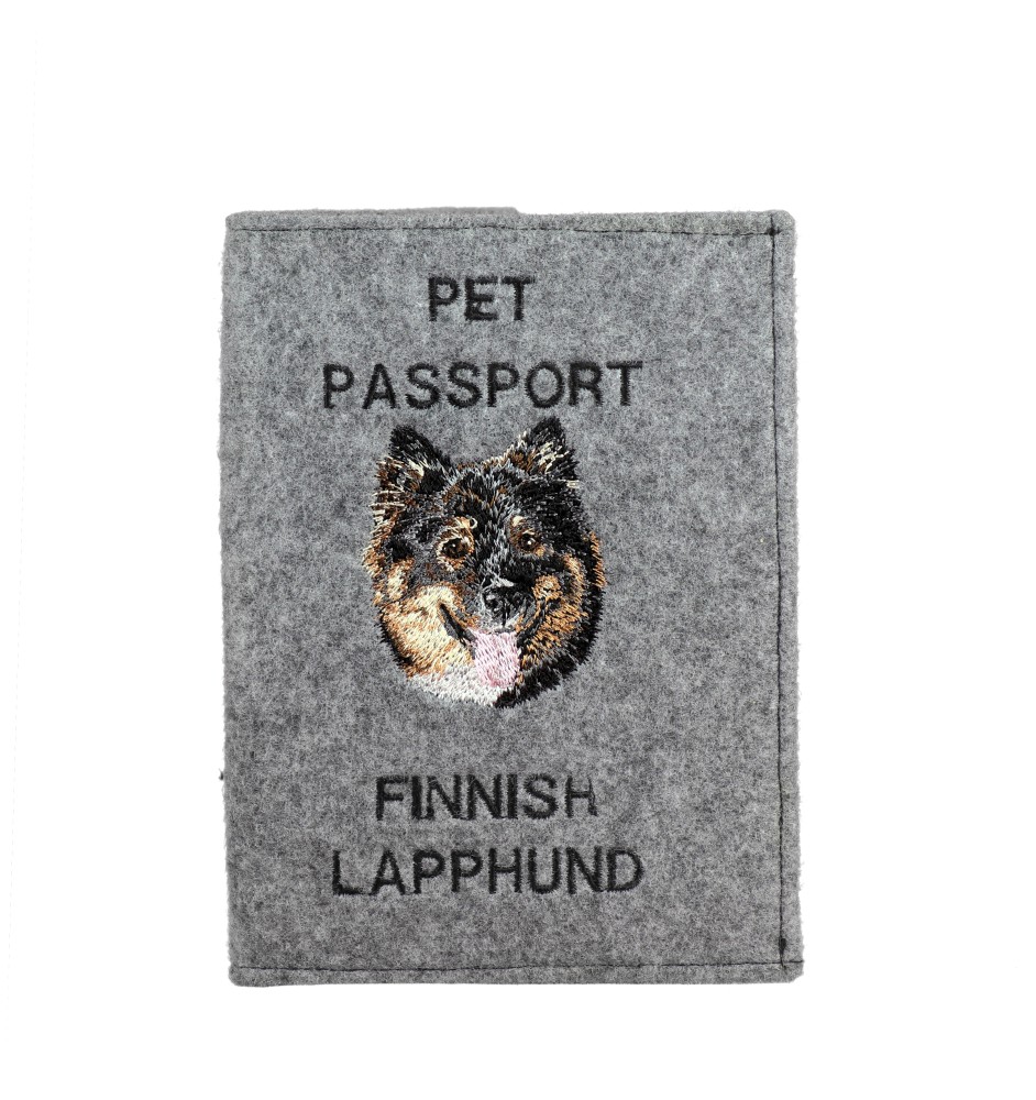 Finnischer Lapphund, Suomenlapinkoira, Lapinkoira - Hundepassetui, Dokumententasche, Geschenk für den Reisenden von der Marke Art-Dog