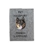 Chien finnois de Laponie, Suomenlapinkoira - Porte passeport pour chien, porte document, cadeau pour le voyageur de la marque Art-Dog