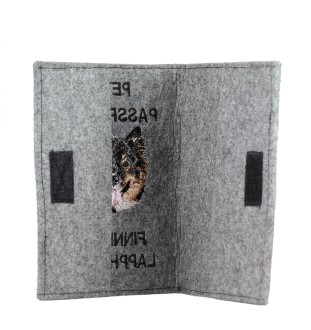 Finnischer Lapphund, Suomenlapinkoira, Lapinkoira - Hundepassetui, Dokumententasche, Geschenk für den Reisenden von der Marke Art-Dog
