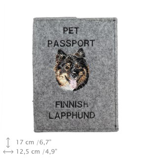 Chien finnois de Laponie, Suomenlapinkoira - Porte passeport pour chien, porte document, cadeau pour le voyageur de la marque Art-Dog