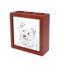 Finnish Lapphund, Finnish Lapponian Dog - pen holder with a dog, desk organizer with a print, personalized desk decoration from the Art-Dog brand.