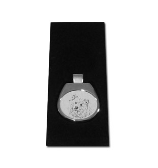 Chien finnois de Laponie, Suomenlapinkoira - collier avec chien, pendentif personnalisé avec photo, collier unique pour femmes et hommes de la marque Art-Dog