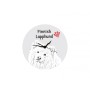 Finnish Lapphund, Finnish Lapponian Dog - wall clock with a dog, shelf clock with a print, personalized home decoration from the Art-Dog brand